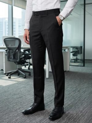 Black Plain Executive Formal Dress Pant (FDT-344)