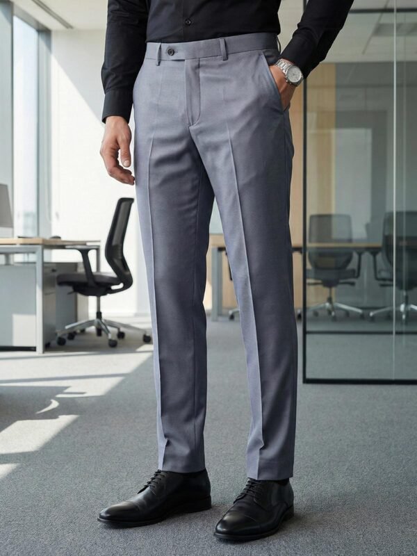 Grey Plain Executive Formal Dress Pant (FDT-351)