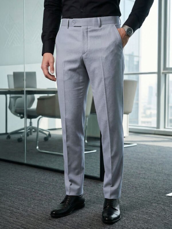Grey Plain Executive Formal Dress Pant (FDT-358)