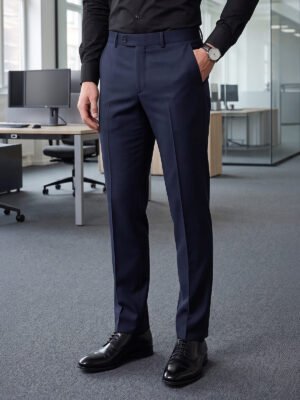Navy Blue Executive Formal Dress Pant (FDT-378)