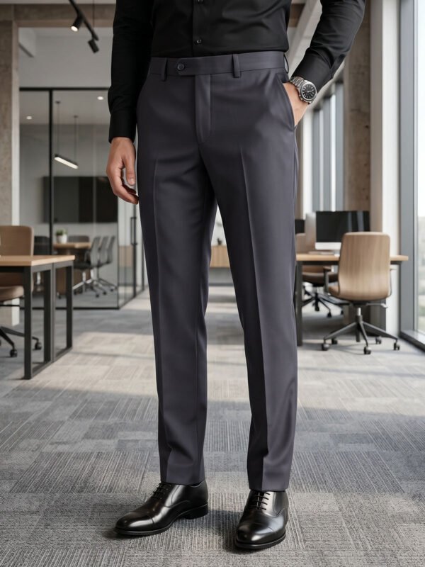 FDT395-2.jpg Grey Executive Formal Dress Pant (FDT-395)
