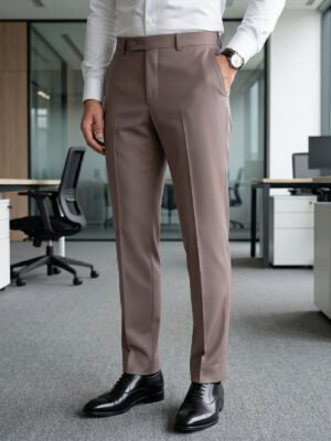 Khaki Executive Formal Dress Pant (FDT-398)