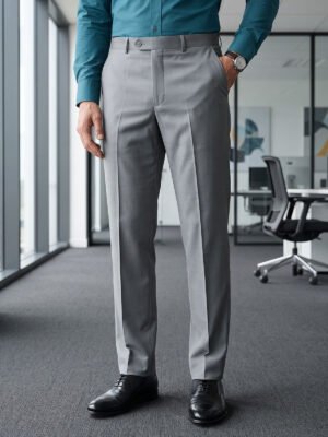 Light Green Executive Formal Dress Pant (FDT-411)