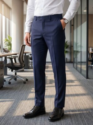 Navy Blue Executive Formal Dress Pant (FDT-413)