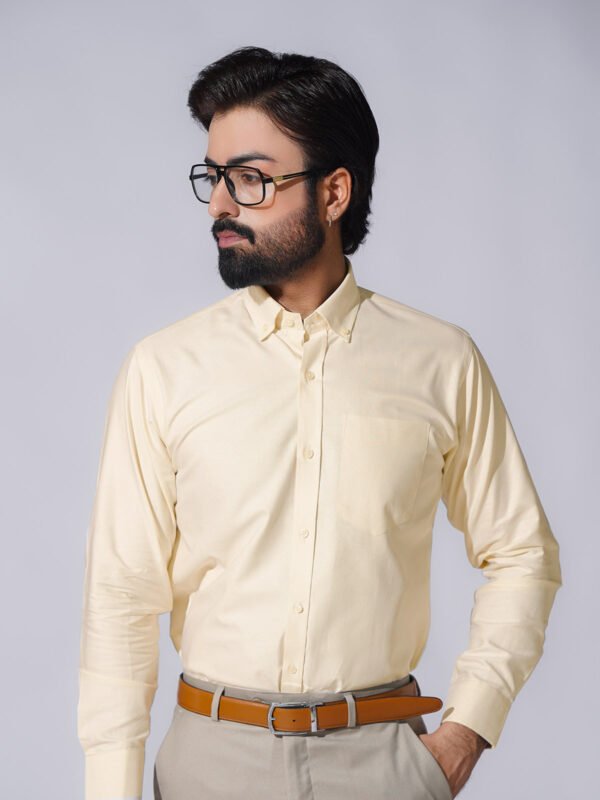 Lemon Self, Button Down Collar, Elite Edition, Men’s Formal Shirt (FS-2451)