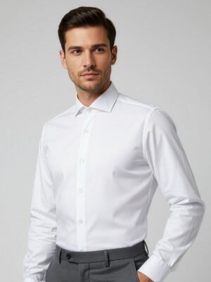 White Plain, Cutaway Collar, Elite Edition, Men’s Formal Shirt (FS-2587)