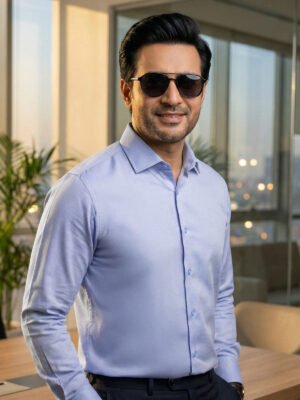 Blue Self, Cutaway Collar, Elite Edition, Men’s Formal Shirt (FS-2675)