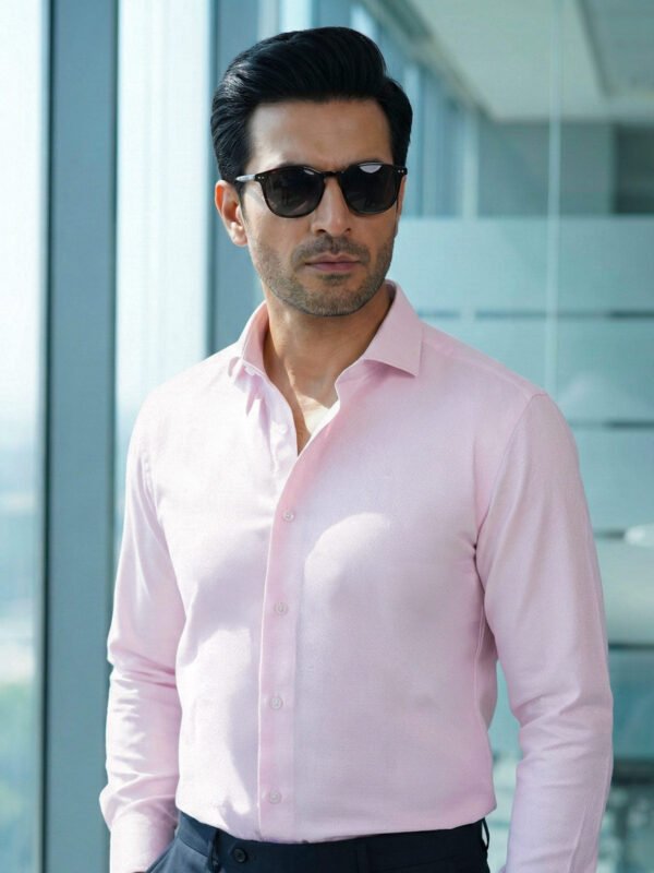Pink Self, Cutaway Collar, Elite Edition, Men’s Formal Shirt (FS-2720)