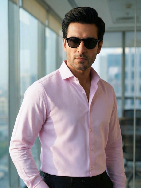 Pink Self, Cutaway Collar, Elite Edition, Men’s Formal Shirt (FS-2733)