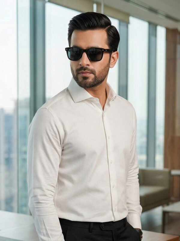 Off White Plain, Cutaway Collar, Elite Edition, Men’s Formal Shirt (FS-2753)