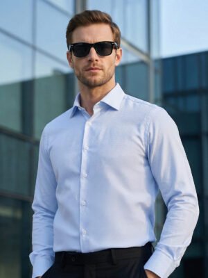 Blue Self, Cutaway Collar, Premium Edition, Men’s Formal Shirt (FS-2871)