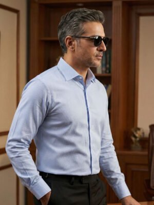 Blue Self, Cutaway Collar, Premium Edition, Men’s Formal Shirt (FS-2891)