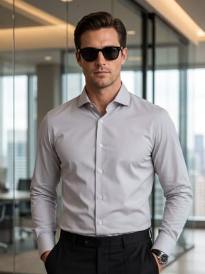 Fawn Plain, Cutaway Collar, Poplin Formal Shirt (FS-3010)
