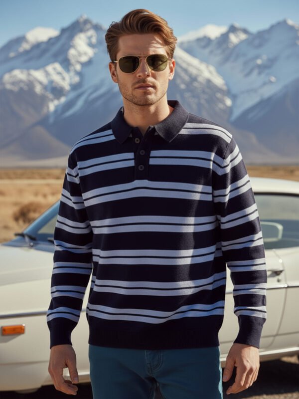Black Full Sleeves Men's Sweater (FSS-001)