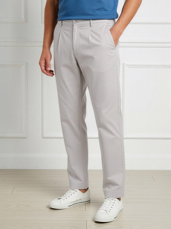 Cream Stretch Trouser (LT-55)