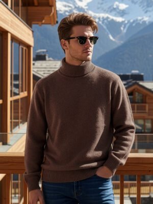 Dark Brown Men’s High Neck (TNS-012)