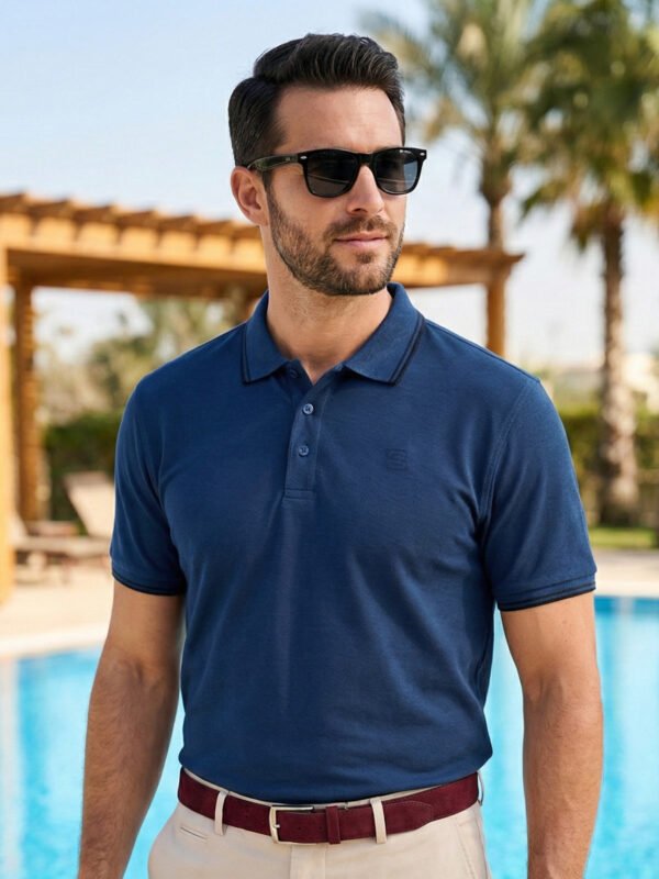 Poseidon Contrast Tipping Polo T-Shirt (POLO-1144)