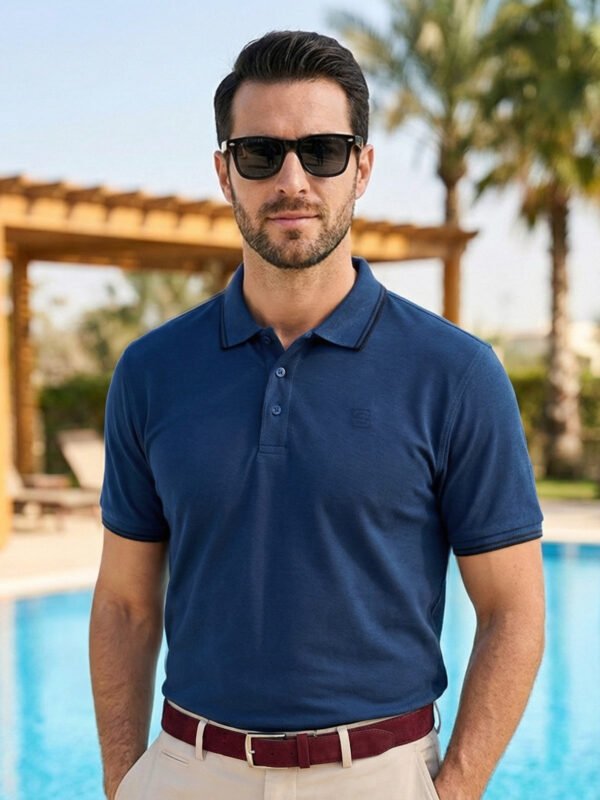 Poseidon Contrast Tipping Polo T-Shirt (POLO-1152)