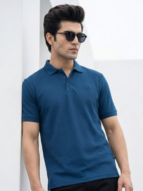 Poseidon Textured Popcorn Polo T-Shirt (POLO-1181)