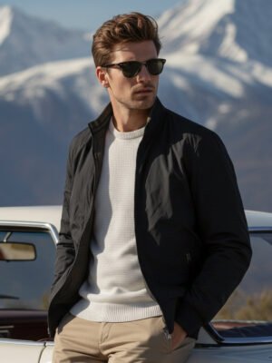 Black Imported Reversible Jacket (RJ-02)