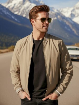 Khaki Imported Bomber Jacket (BJ-11)