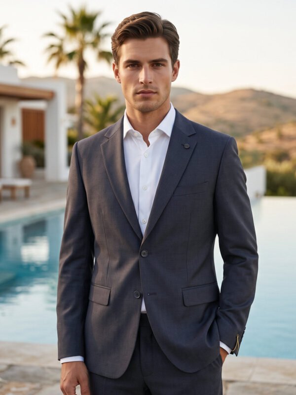 Grey Two Piece Suit (SF-166)