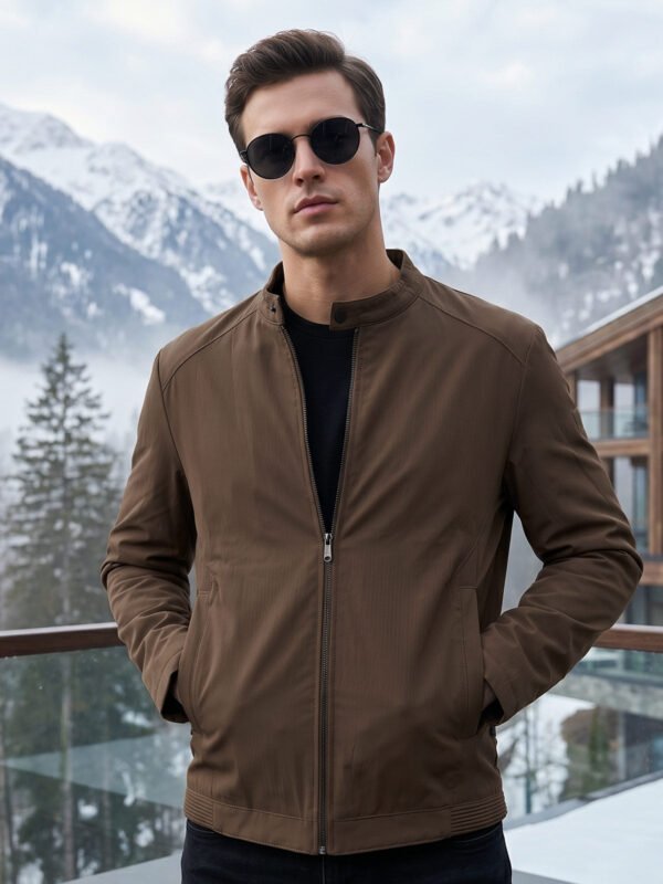 Brown Imported Full Sleeves Suede Jacket (SJ-026)