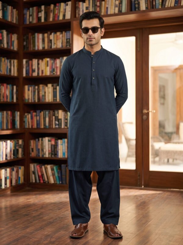 SK731-1.jpg Teal Blue Designer Kurta Shalwar (SK-731)