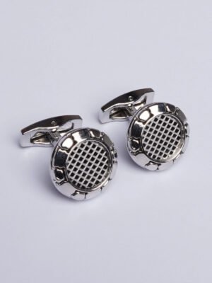 Silver Net Cufflink (CUFFLINK-427)
