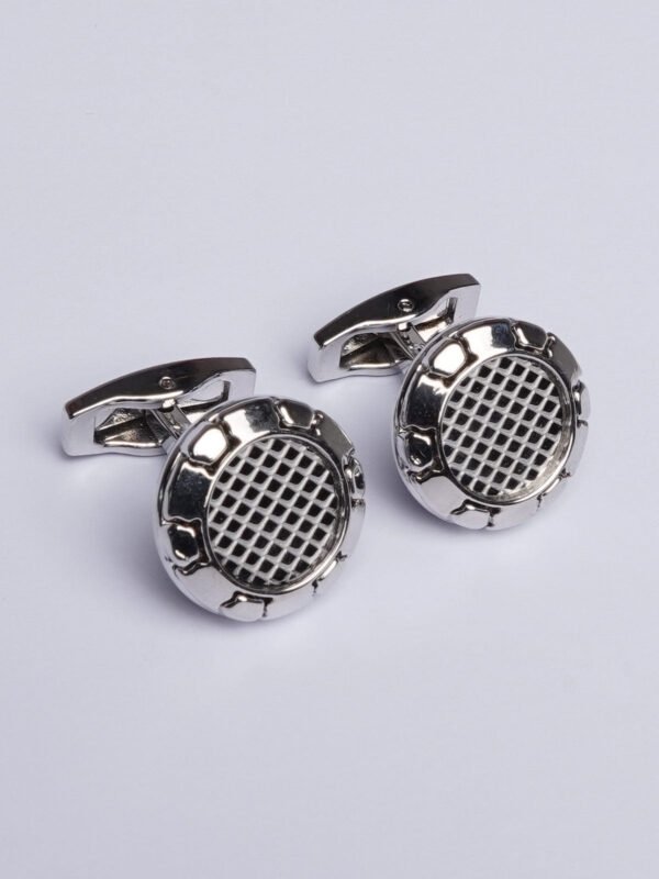 Silver Net Cufflink (CUFFLINK-427)