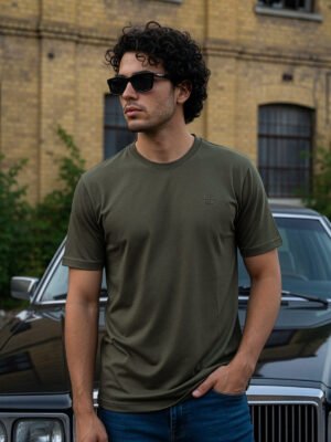 Olive Basic T-Shirt (TEE-394)
