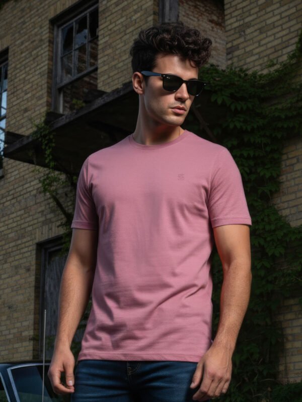 Tea Pink Basic T-Shirt (TEE-400)