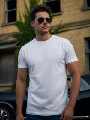 White Basic T-Shirt (TEE-401)