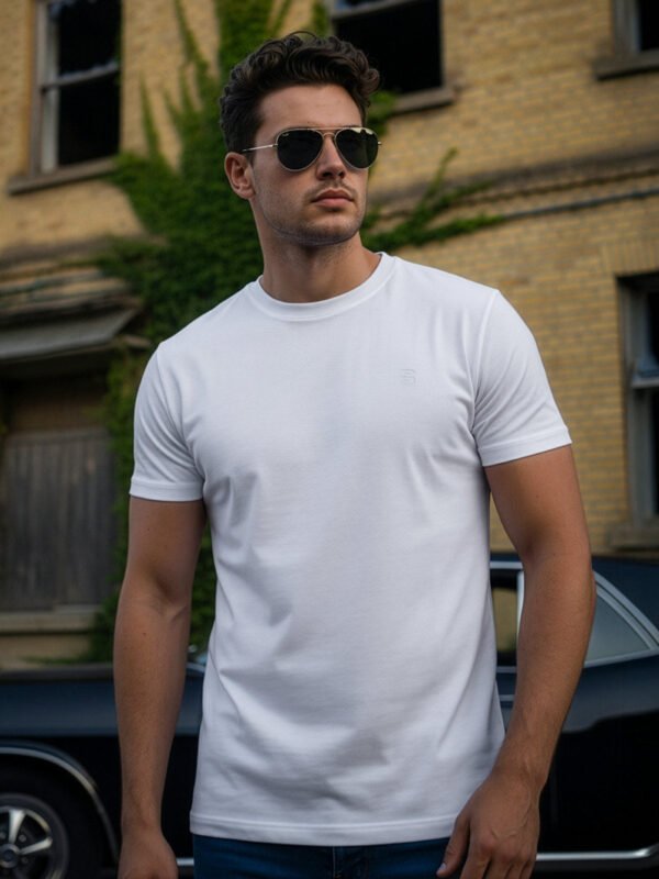 White Basic T-Shirt (TEE-401)