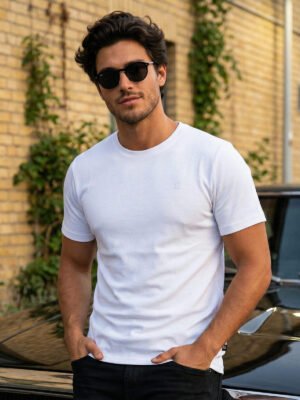 White Basic T-Shirt (TEE-425)
