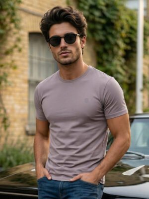 Beige Basic T-Shirt (TEE-430)