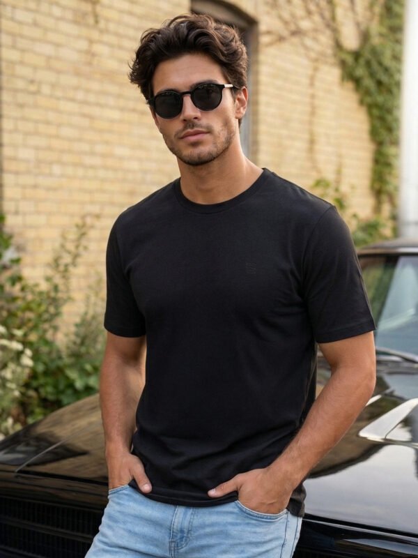 Black Basic T-Shirt (TEE-434)