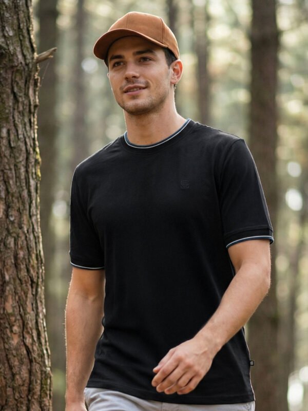 Black Basic T-Shirt (TEE-445)