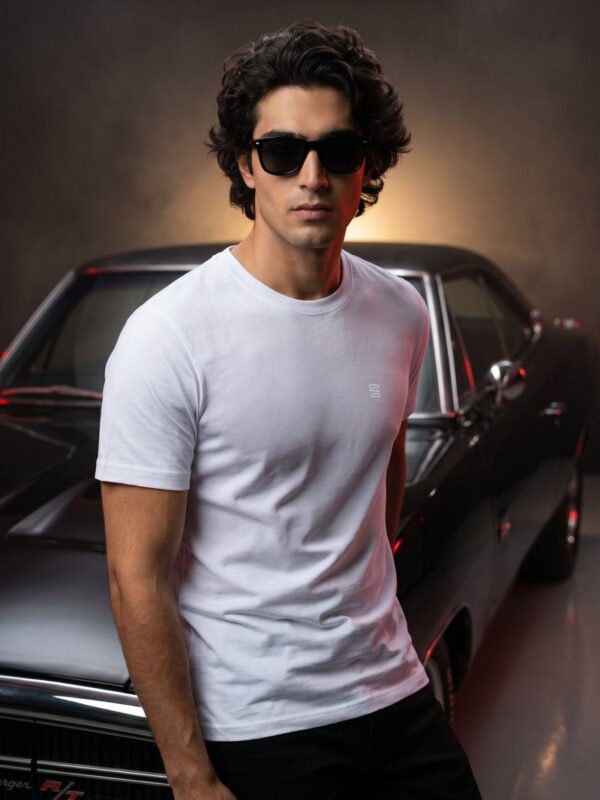 White Basic T-Shirt (TEE-471)