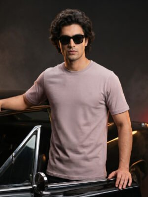 Beige Basic T-Shirt (TEE-476)
