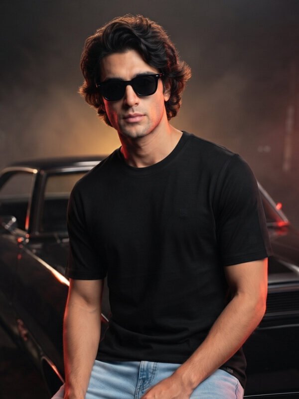 Black Basic T-Shirt (TEE-480)