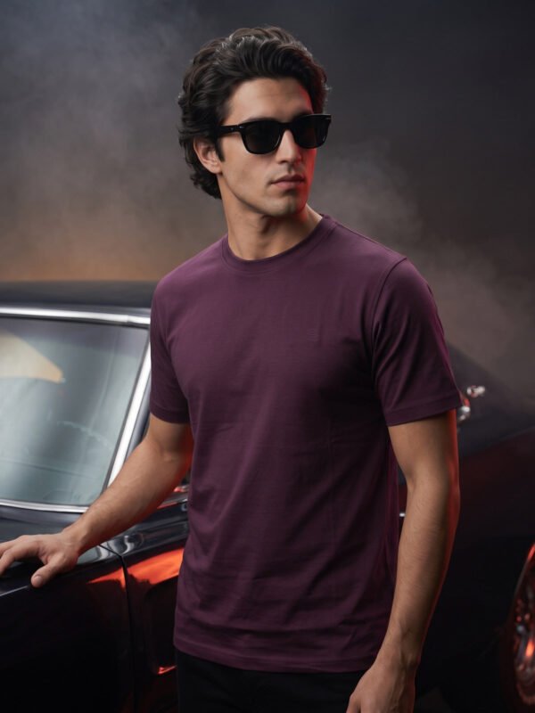 Maroon Basic T-Shirt (TEE-482)