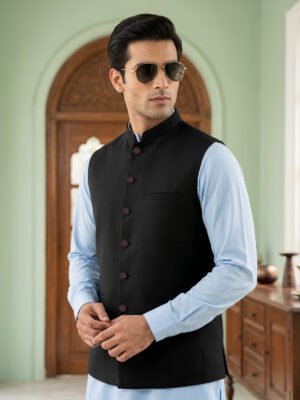 Black Waist Coat (WC-203)