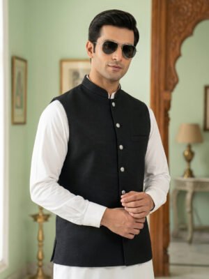 Black Waist Coat (WC-212)