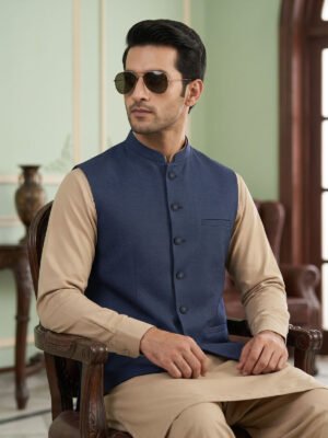 Blue Waist Coat (WC-224)